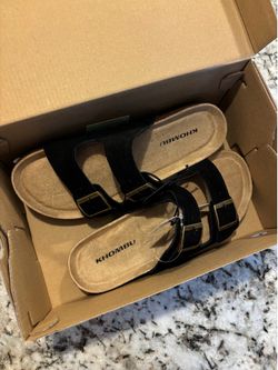 Khombu Women’s Sandals | Size 8 | Black | Brand New In Box