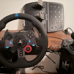 G29 PS5 Racing Wheel, Pedals And Gear Selector 