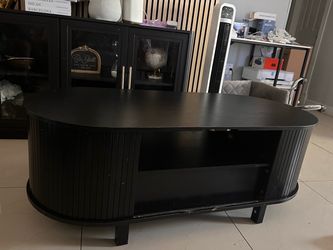 Black Oval coffee table