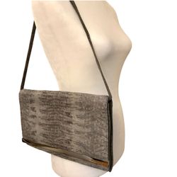 Michael Kors Collection Embossed snakeskin Leather Handbag, Clutch, Shoulder Bag