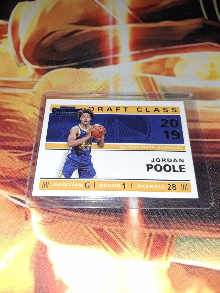 2019-20 PANINI CONTENDERS JORDAN POOLE DRAFT CLASS RC CARD #26...NRMT...SMOKE FREE HOME...$5..