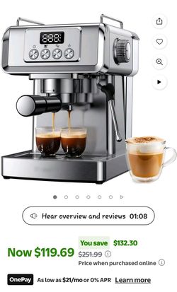 Shardor Espresso machine read description