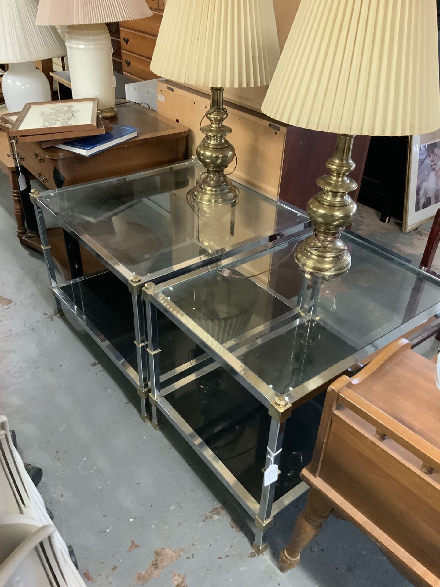 Pair Of End Tables (50% Off Price Listed)