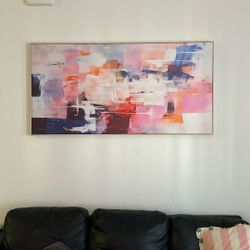 Framed Canvas Painting Home Decor Abstract 