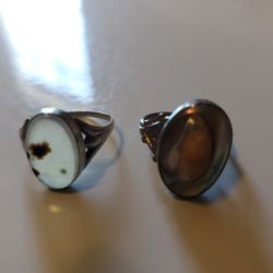 10k Gold Agate Ring