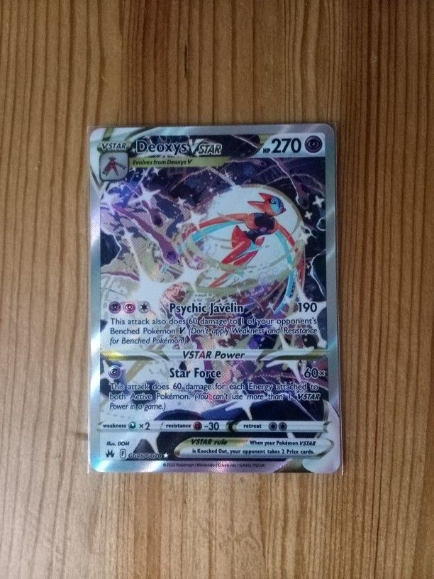 Pokemon Card- Deoxys V Star ✨