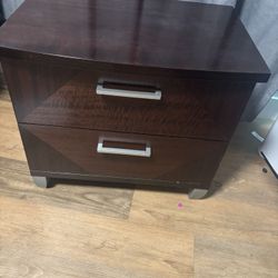 Sturdy Night Stand, Gliding Easy Open Drawers!