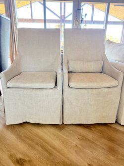 Restoration Hardware slipcover Swivel Chairs