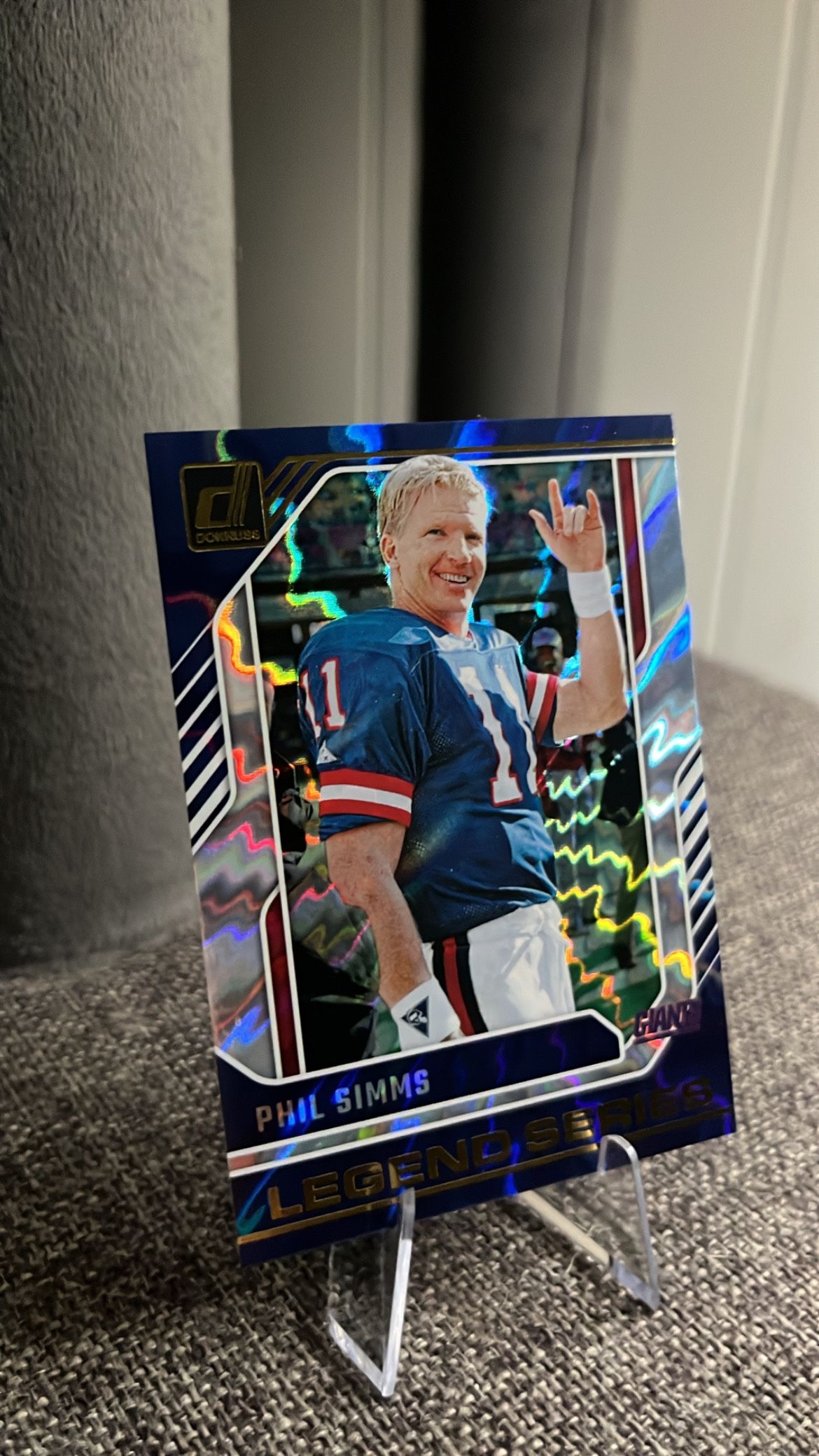 Phil Simms Legend Series NFL Football Card New York Giants