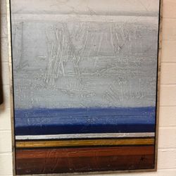 31 X 25 Abstract Oil On Wood 