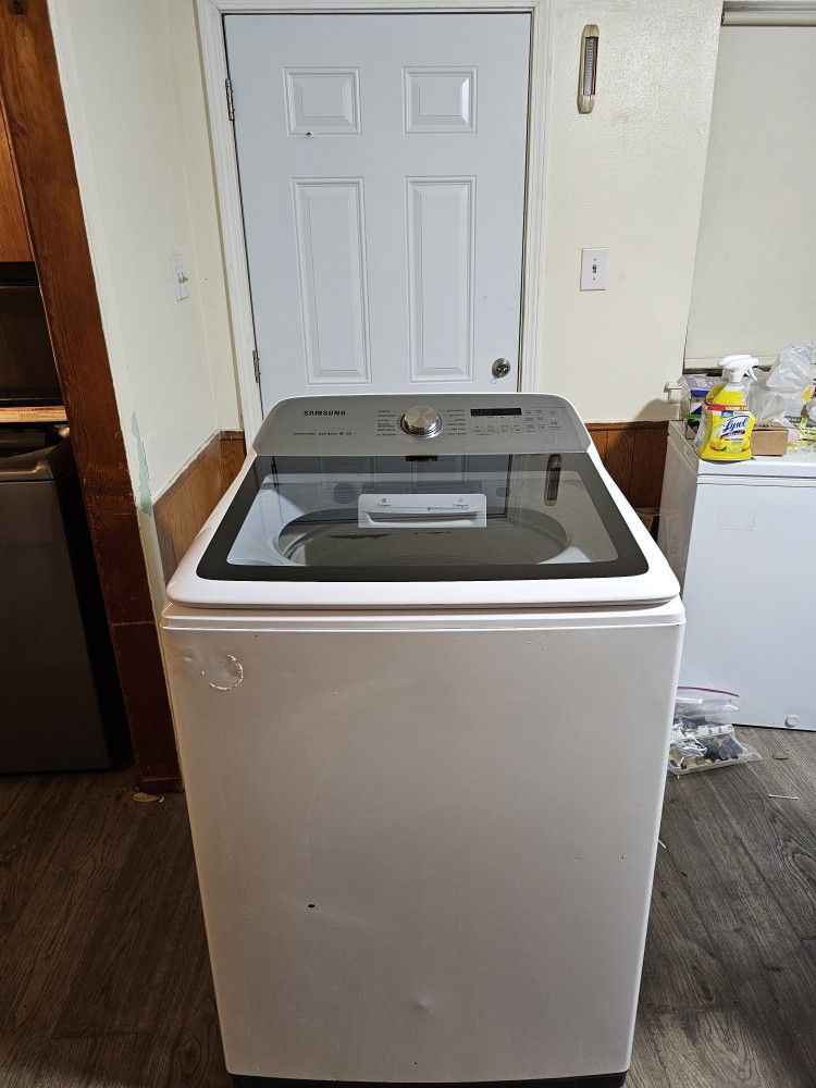 SAMSUNG WASHER XL CAPACITY 5.3 CU GOOD CONDITION HEAVY DUTY DELIVERY AVAILABLE FOR EXTRA FEE WE DO REPAIRS