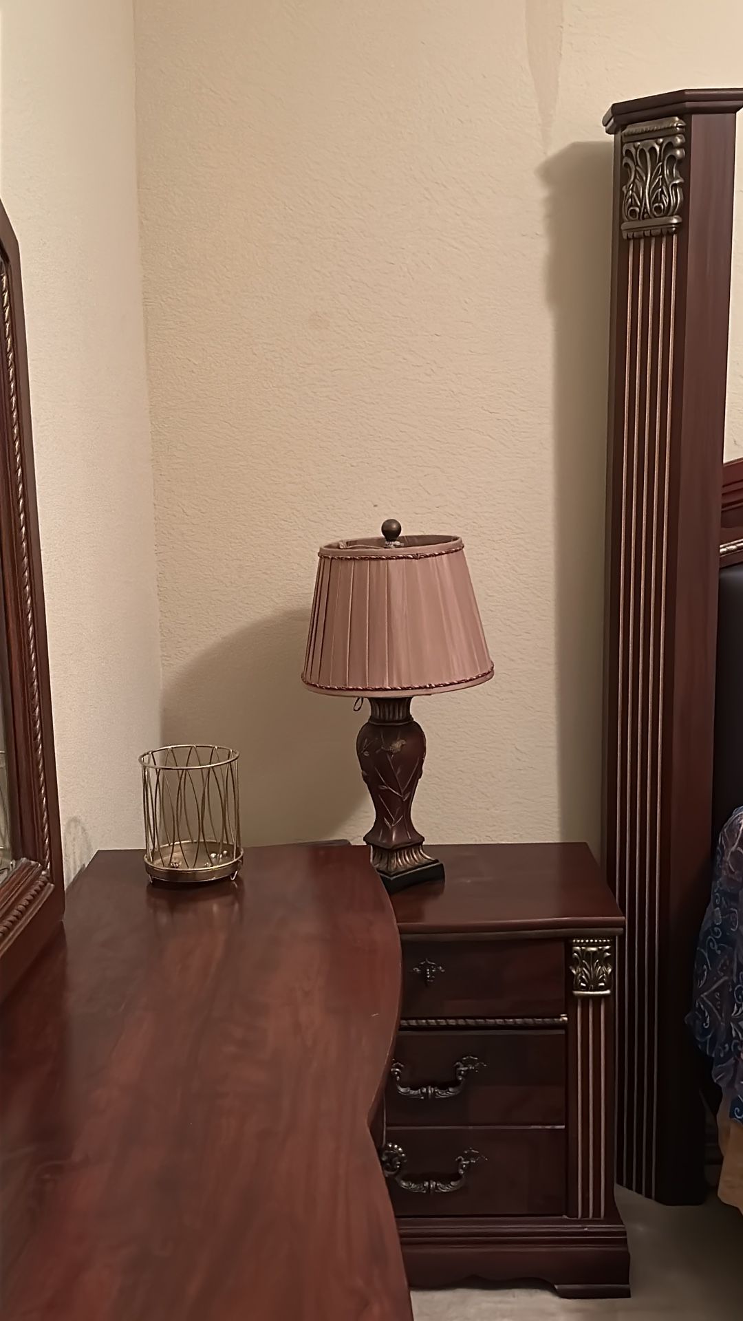 Wooden Dresser And One Night Stand