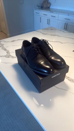 Nordstrom Men’s black dress  shoes size 11.5