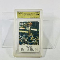 1988 Fournier Estrellas Karl Malone #16 Graded 10 Gem Mint