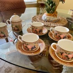 Fitz and Floyd Tuscany coffee set
