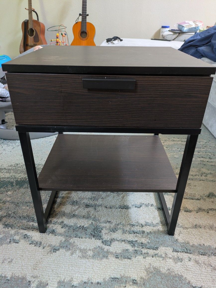 IKEA End Table With Drawer