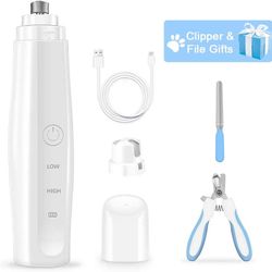Pet Nail Grinder Quiet & Rechargeable for Quick Efficient Grinding