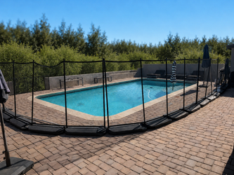 Guardian No Holes Pool Fence - 23 bases. 69 Feet of Fence $1,899