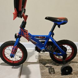 Spider Man Bike with Training Wheels -12"