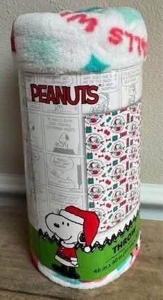 New Snoopy Peanuts Comfy Throw Blanket 46”x60” just $15