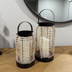 Boho Lantern Set Home Decor 