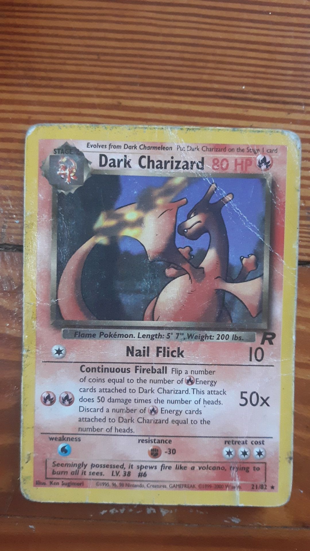 Dark Charizard Pokemon card