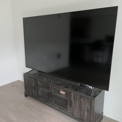 Grey Wood Entertainment Center