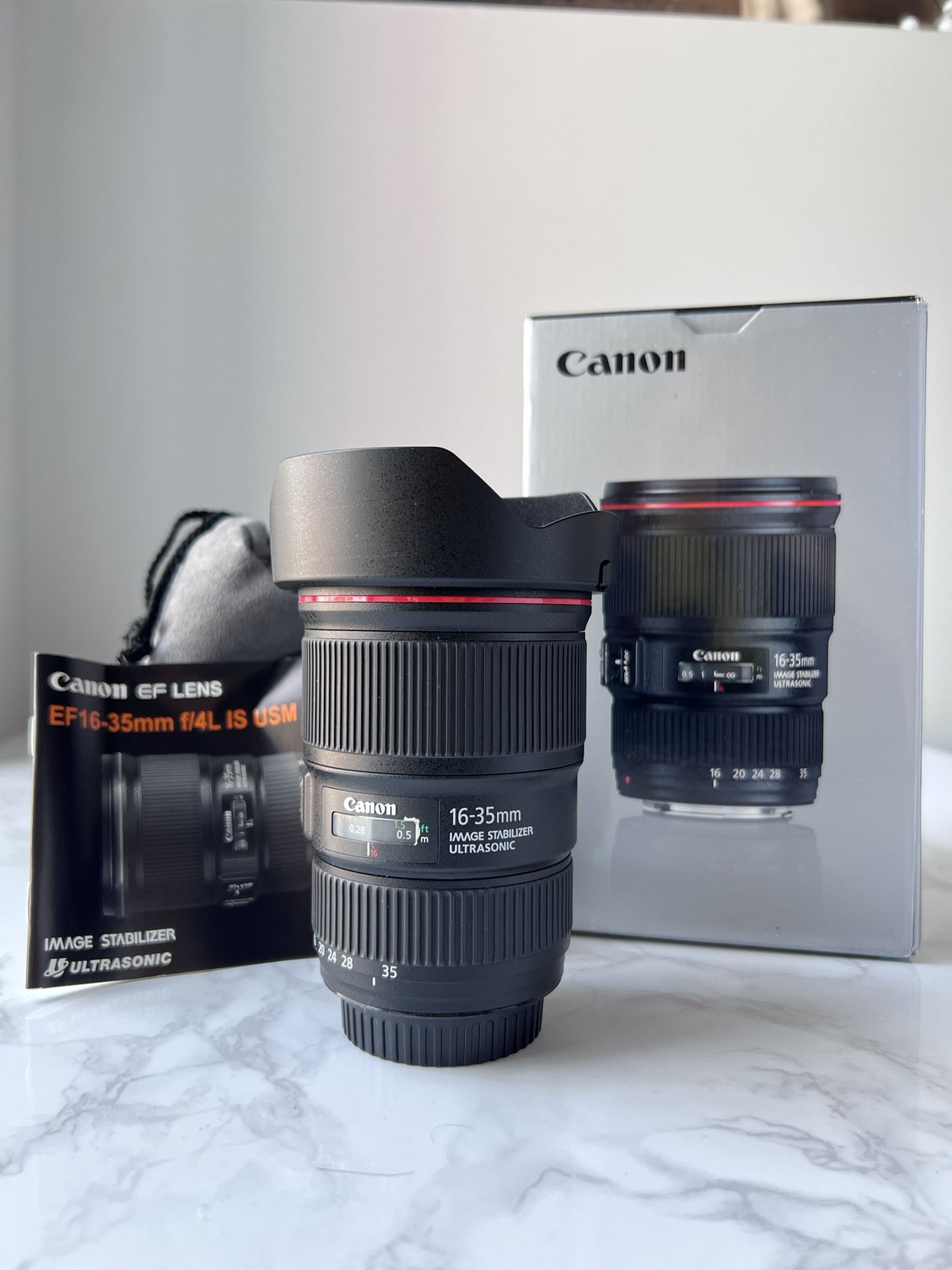 Canon EF 16-35mm f/4L IS USM - Image Stabilized L - Series Wide- Angle Zoom - Excellent Condition