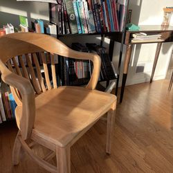 Banker chair antique refurbished