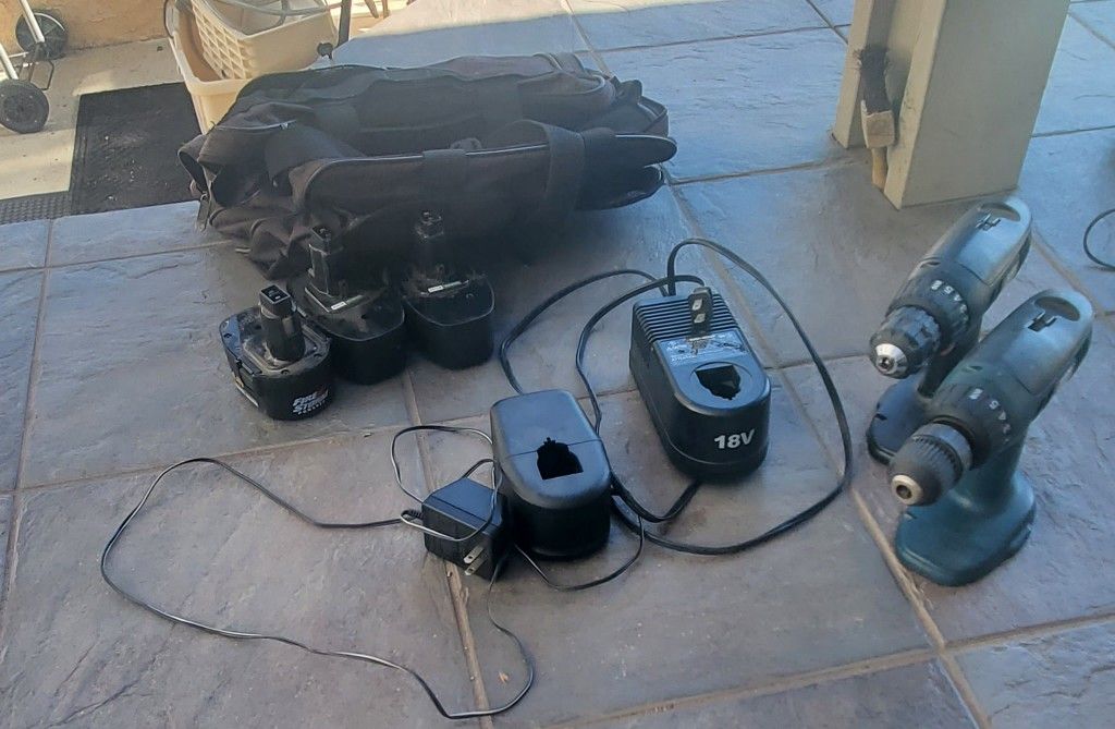 Black and Decker Drills W/ Chargers