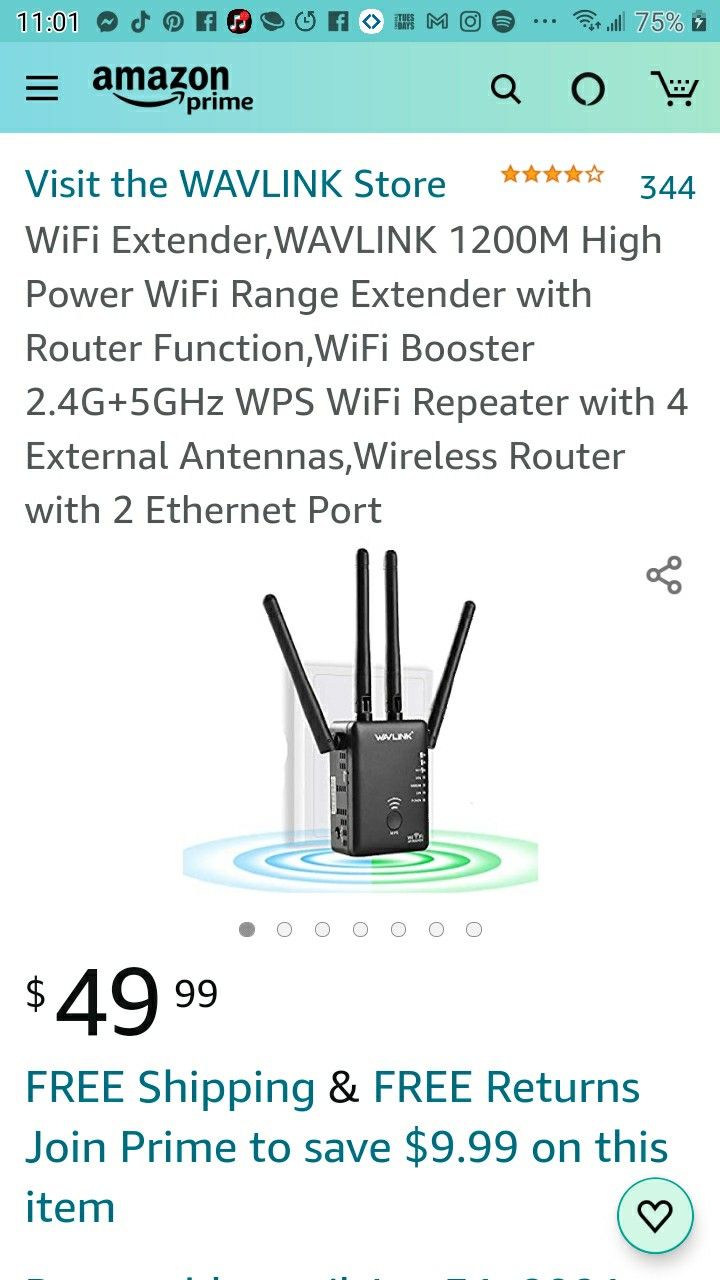 Wifi extender with router