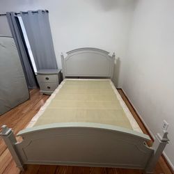 Bed double and Nightstand