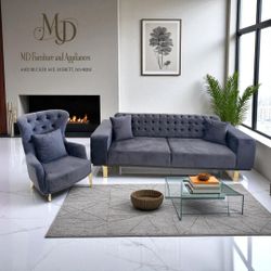 Sandstone Luxe Collection Three Seat and Armchair Living Room Set, Soft textures and desert-inspired elegance