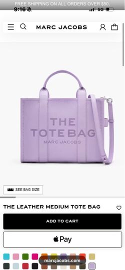 Marc Jacobs The Leather Medium Tote Bag