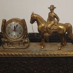 Antique Roy Rogers & Trigger Clock - Rare Find!!!