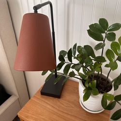 Black Metal Frame Desk Lamp