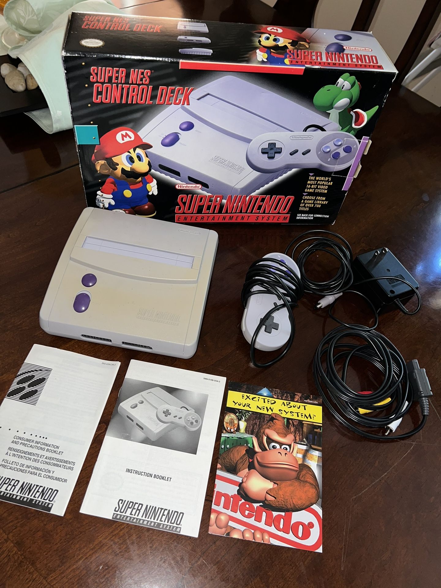 NEW Super Nintendo SNES Control Deck SNS-101 *WESTERN - HOLY GRAIL* Authentic