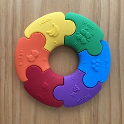 Colorful Puzzle Chew Toy for Teething Babies/Toddlers 