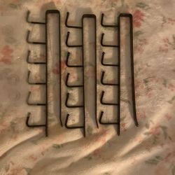 3pcs Under Cabinet Mug Hooks,Adhesive/Screw 2 Ways Install Mug Holder,Coffee Cups Hook with 18 Hooks,Organizion Rack for Displaying Mugs/Cups/Kitch