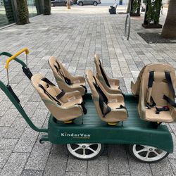 2 Used 6-seat Kindervan Daycare Strollers 