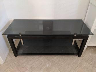 Glass TV stand