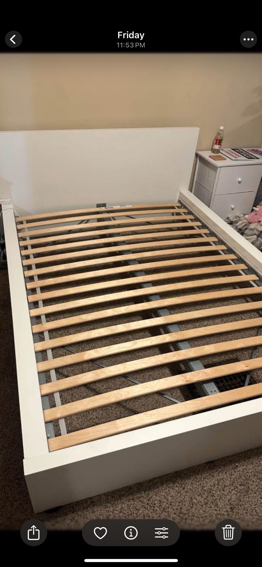 Full Size White Bed Frame Pick Up Forest Grove