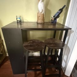 Bar With Stools, Breakfast Table,Barstools, Coffee Bar, Dinner Bar