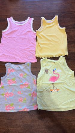 Toddler girl clothes size 5t tank top bundle (4pcs)