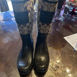 coach rain boots