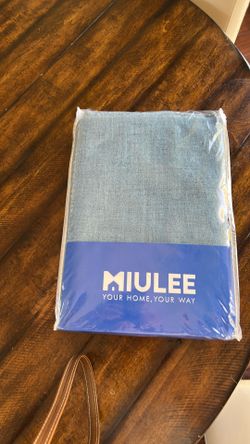 Miulee curtains 4 new blue panels
