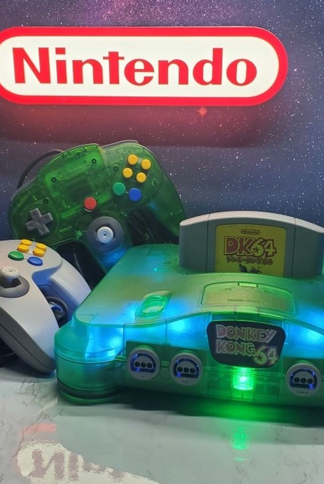 Nintendo 64 Jungle Green Donkey Kong Edition