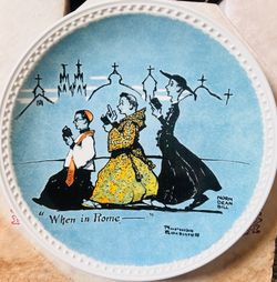 Norman Rockwell 'When in Rome' Decorative Plate