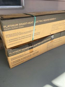 Bromic Platinum Smart-Heat Electric 3400W heaters.