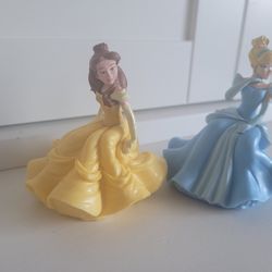 Cinderella and Belle Cake Toppers